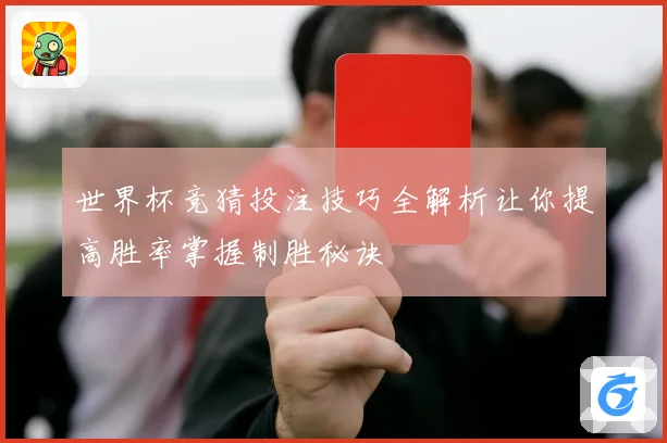 世界杯竞猜投注技巧全解析让你提高胜率掌握制胜秘诀